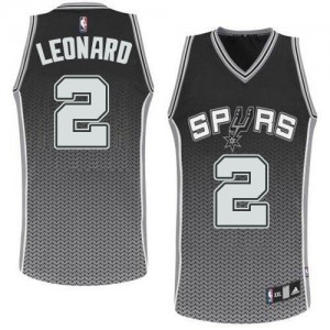 San Antonio Spurs Kawhi Leonard #2 Resonate Fashion Swingman Maillot d'équipe de NBA - Noir pour Homme