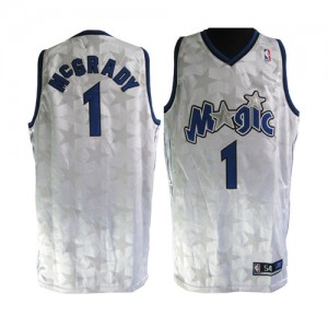 Orlando Magic #1 Adidas Star Limited Edition Blanc Swingman Maillot d'équipe de NBA 100% authentique - Tracy Mcgrady pour Homme