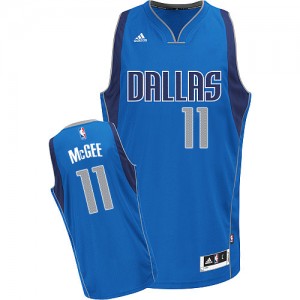 Dallas Mavericks JaVale McGee #11 Road Swingman Maillot d'équipe de NBA - Bleu royal pour Homme