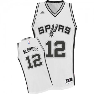 Maillot Swingman San Antonio Spurs NBA Home Blanc - #12 LaMarcus Aldridge - Enfants