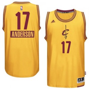 Maillot NBA Authentic Anderson Varejao #17 Cleveland Cavaliers 2014-15 Christmas Day Or - Homme