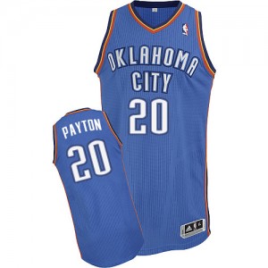 Maillot NBA Bleu royal Gary Payton #20 Oklahoma City Thunder Road Authentic Homme Adidas
