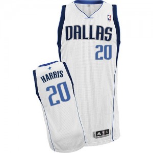 Maillot Authentic Dallas Mavericks NBA Home Blanc - #20 Devin Harris - Homme