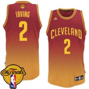 Maillot Swingman Cleveland Cavaliers NBA Resonate Fashion 2015 The Finals Patch Rouge - #2 Kyrie Irving - Homme