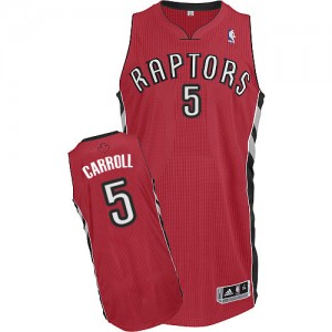 Maillot NBA Authentic DeMarre Carroll #5 Toronto Raptors Road Rouge - Homme