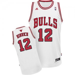 Chicago Bulls #12 Adidas Home Blanc Swingman Maillot d'équipe de NBA en vente en ligne - Kirk Hinrich pour Homme