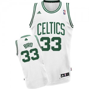 Maillot NBA Swingman Larry Bird #33 Boston Celtics Home Blanc - Homme