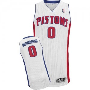 Detroit Pistons Andre Drummond #0 Home Authentic Maillot d'équipe de NBA - Blanc pour Homme