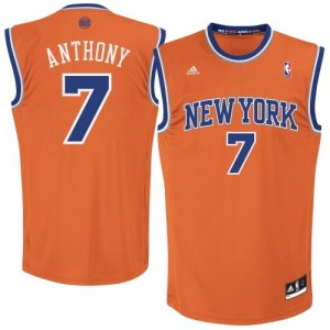 Maillot Adidas Orange Alternate Swingman New York Knicks - Carmelo Anthony #7 - Enfants
