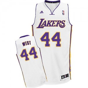 Maillot NBA Swingman Jerry West #44 Los Angeles Lakers Alternate Blanc - Homme