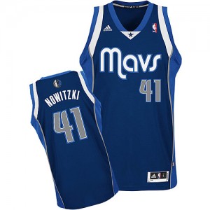 Maillot NBA Swingman Dirk Nowitzki #41 Dallas Mavericks Alternate Bleu marin - Enfants