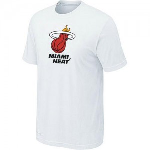 T-shirt principal de logo Miami Heat NBA Big & Tall Blanc - Homme