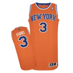 Maillot Authentic New York Knicks NBA Alternate Orange - #3 John Starks - Homme
