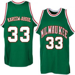 Maillot NBA Swingman Kareem Abdul-Jabbar #33 Milwaukee Bucks Throwback Vert - Homme
