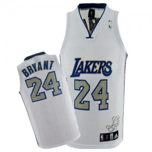 Maillot Adidas Blanc City Style Authentic Los Angeles Lakers - Kobe Bryant #24 - Homme