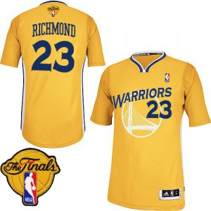 Golden State Warriors #23 Adidas Alternate 2015 The Finals Patch Or Authentic Maillot d'équipe de NBA à vendre - Mitch Richmond pour Homme