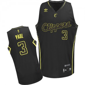 Maillot Swingman Los Angeles Clippers NBA Electricity Fashion Noir - #3 Chris Paul - Homme