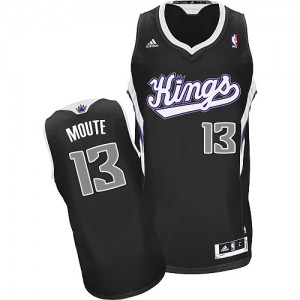 Maillot NBA Noir Luc Mbah a Moute #13 Sacramento Kings Alternate Swingman Enfants Adidas