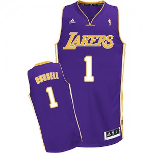 Maillot Adidas Violet Road Swingman Los Angeles Lakers - D'Angelo Russell #1 - Homme