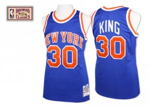 Maillot Mitchell and Ness Bleu royal Throwback Swingman New York Knicks - Bernard King #30 - Homme