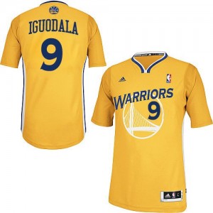 Golden State Warriors Andre Iguodala #9 Alternate Swingman Maillot d'équipe de NBA - Or pour Homme