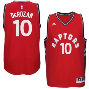Toronto Raptors #10 Adidas climacool Rouge Swingman Maillot d'équipe de NBA Promotions - DeMar DeRozan pour Homme