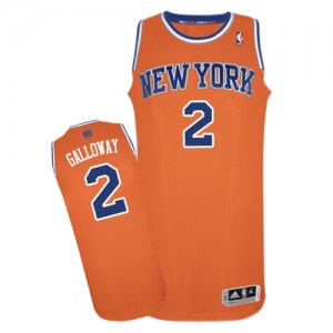Maillot NBA Orange Langston Galloway #2 New York Knicks Alternate Authentic Homme Adidas