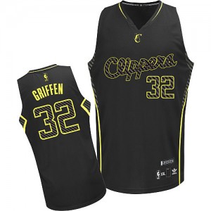 Los Angeles Clippers Blake Griffin #32 Electricity Fashion Authentic Maillot d'équipe de NBA - Noir pour Homme