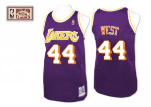 Maillot NBA Authentic Jerry West #44 Los Angeles Lakers Throwback Violet - Homme