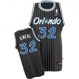 Orlando Magic #32 Nike Throwback Noir Swingman Maillot d'équipe de NBA en vente en ligne - Shaquille O'Neal pour Enfants