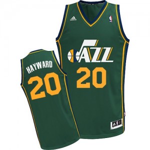 Utah Jazz Gordon Hayward #20 Alternate Swingman Maillot d'équipe de NBA - Vert pour Homme