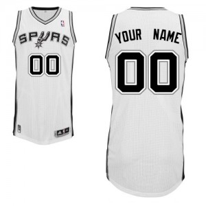 Maillot NBA San Antonio Spurs Personnalisé Authentic Blanc Adidas Home - Enfants