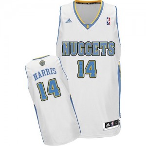 Maillot NBA Denver Nuggets #14 Gary Harris Blanc Adidas Swingman Home - Homme