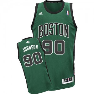 Maillot NBA Swingman Amir Johnson #90 Boston Celtics Alternate Vert (No. noir) - Homme