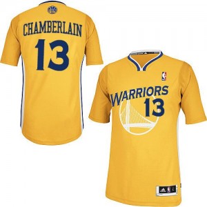 Maillot NBA Golden State Warriors #13 Wilt Chamberlain Or Adidas Authentic Alternate - Homme