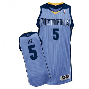 Maillot NBA Authentic Courtney Lee #5 Memphis Grizzlies Alternate Bleu clair - Homme