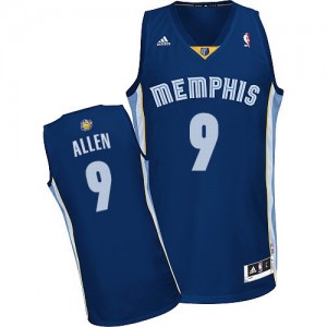 Memphis Grizzlies Tony Allen #9 Road Swingman Maillot d'équipe de NBA - Bleu marin pour Homme