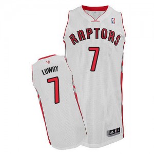 Maillot NBA Blanc Kyle Lowry #7 Toronto Raptors Home Authentic Homme Adidas