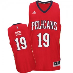 Maillot NBA Authentic Alonzo Gee #19 New Orleans Pelicans Alternate Rouge - Homme