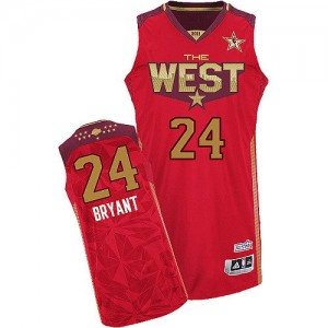 Maillot Adidas Rouge 2011 All Star Authentic Los Angeles Lakers - Kobe Bryant #24 - Homme