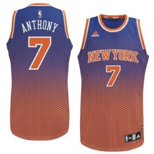 Maillot Swingman New York Knicks NBA Resonate Fashion Bleu - #7 Carmelo Anthony - Homme