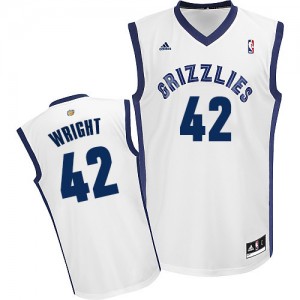Maillot NBA Swingman Lorenzen Wright #42 Memphis Grizzlies Home Blanc - Homme