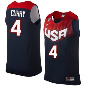 Maillot NBA Swingman Stephen Curry #4 Team USA 2014 Dream Team Bleu marin - Homme