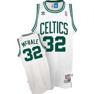 Maillot NBA Blanc Kevin Mchale #32 Boston Celtics Throwback Swingman Homme Mitchell and Ness