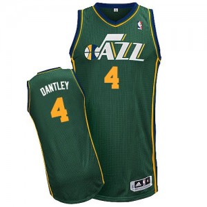 Utah Jazz #4 Adidas Alternate Vert Authentic Maillot d'équipe de NBA Le meilleur cadeau - Adrian Dantley pour Homme