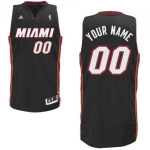 Miami Heat Personnalisé Adidas Road Noir Maillot d'équipe de NBA 100% authentique - Swingman pour Enfants