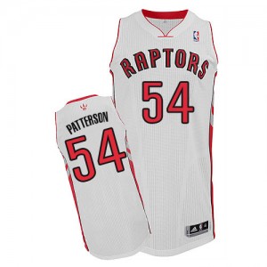 Maillot Authentic Toronto Raptors NBA Home Blanc - #54 Patrick Patterson - Homme