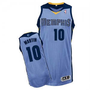 Maillot NBA Memphis Grizzlies #10 Jarell Martin Bleu clair Adidas Authentic Alternate - Homme