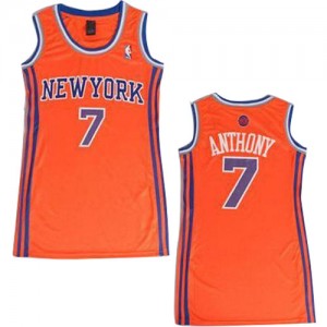 Maillot NBA Swingman Carmelo Anthony #7 New York Knicks Dress Orange - Femme