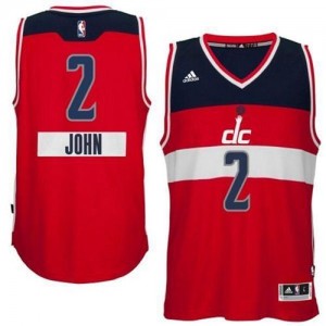 Maillot NBA Rouge John Wall #2 Washington Wizards 2014-15 Christmas Day Authentic Homme Adidas